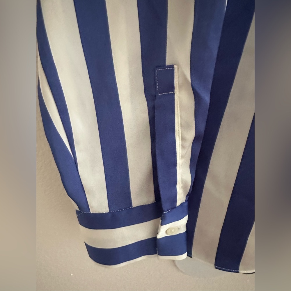 A New Day Blue and White Striped Button Down Shirt! - Picture 5 of 8